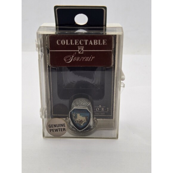 Texas Souvenir Pewter Thimble - Picture 1 of 7